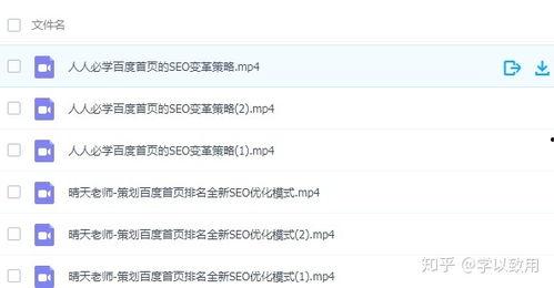 seo最新视频教程,掌握搜索引擎优化核心策略